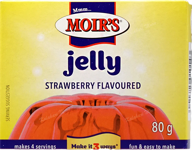 Moir's Strawberry Flavoured Jelly 80g